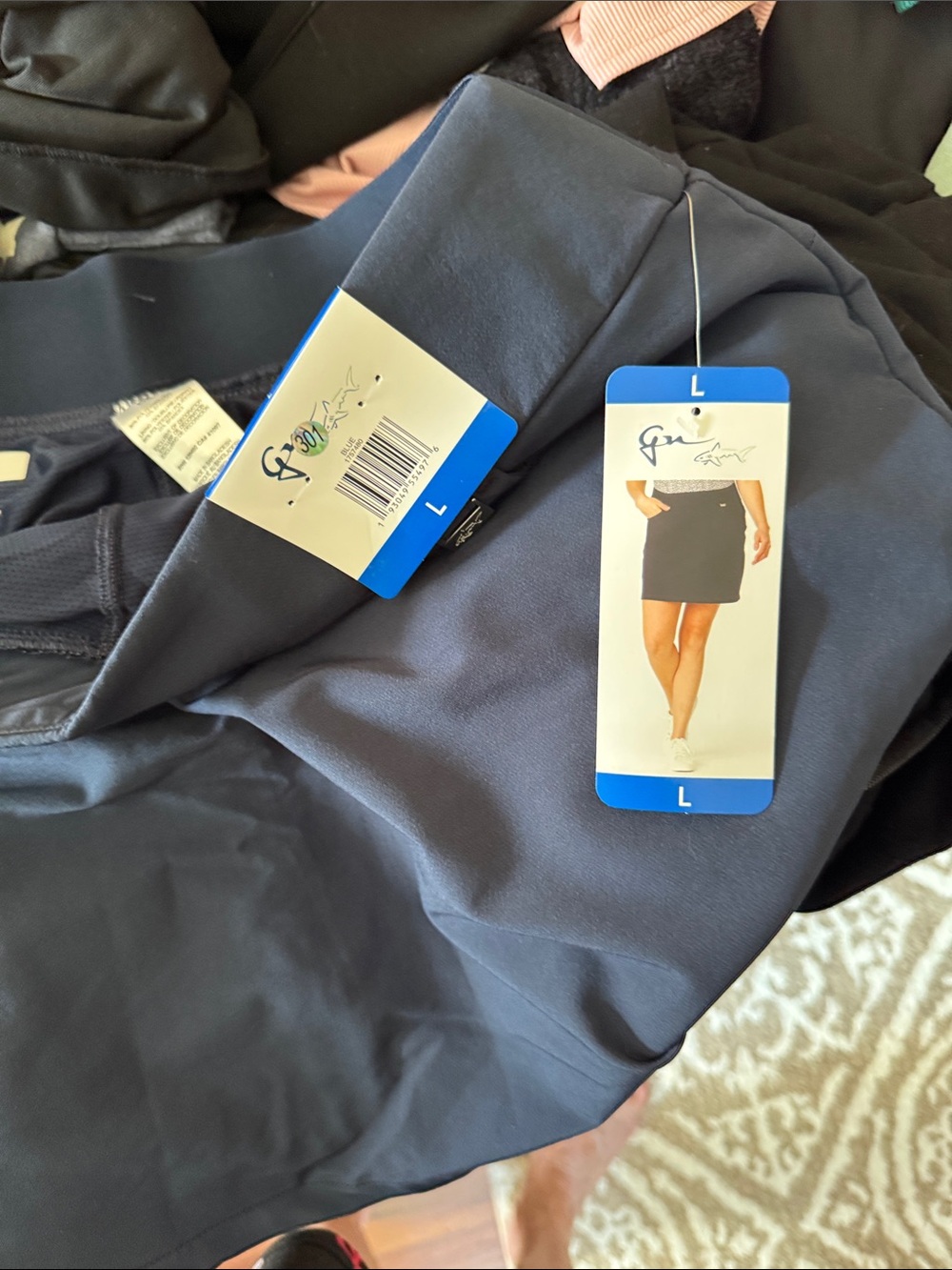Tommy Bahama Navy Pull-On Mini Skirt